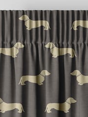 Emily Bond Grey 100% Cotton Peggy Made to Measure Curtains - Image 6 of 9