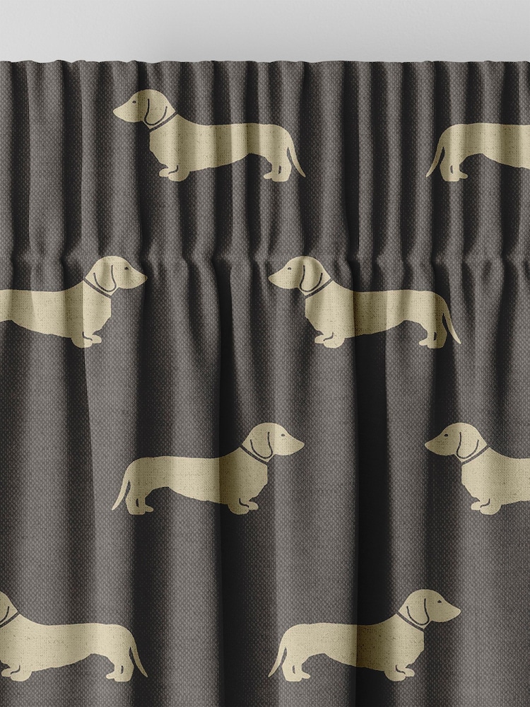 Emily Bond Grey 100% Cotton Peggy Made to Measure Curtains - Image 6 of 9