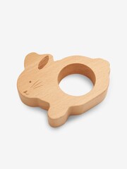 JoJo Maman Bébé Bunny Shaped Wooden Egg Cup - Image 2 of 2