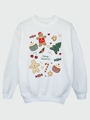 Rags & Rascals White Christmas Icons Sweatshirt - Image 2 of 4