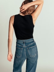 Boden Black Annie Essential V-Neck Vest - Image 4 of 5