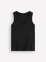 Boden Black Annie Essential V-Neck Vest - Image 5 of 5