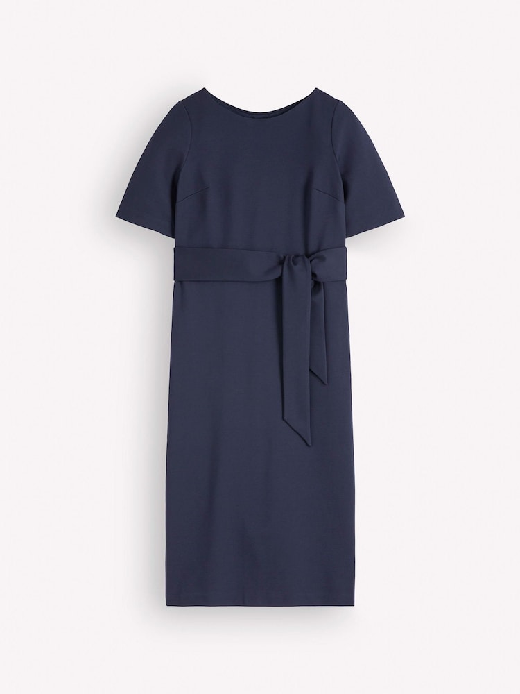Boden Blue Belted Ponte Midi Dress - Image 6 of 6 Boden Blue Belted Ponte Midi Dress - Image 6 of 6