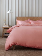 Pink Rose Cotton Rich Duvet Cover and Pillowcase Set - Image 5 of 8
