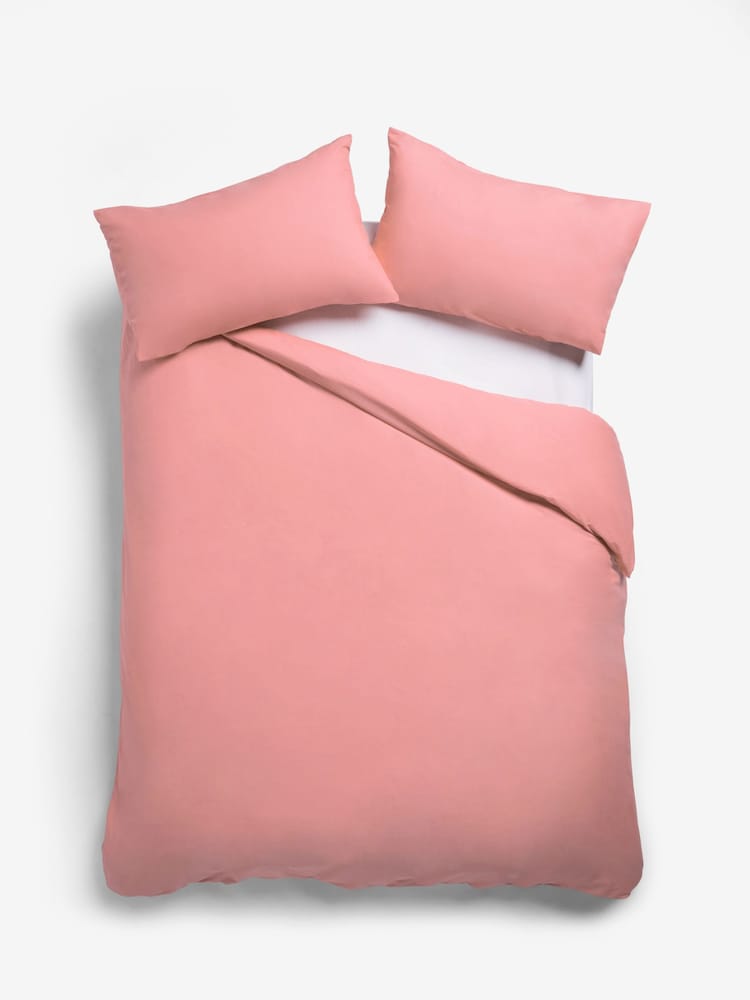 Pink Rose Cotton Rich Duvet Cover and Pillowcase Set - Image 8 of 8