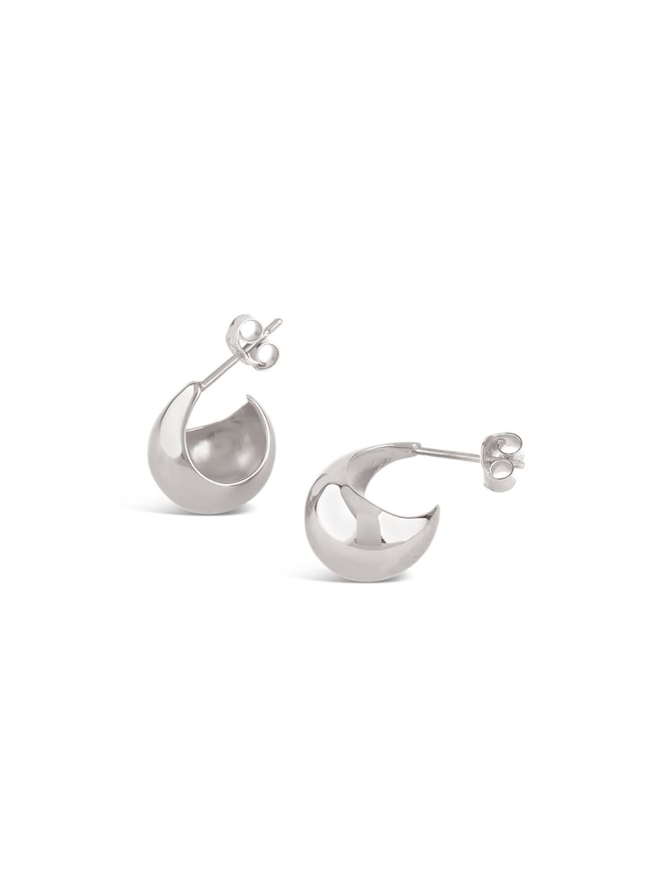 Dinny Hall Silver Scoop Small Hoops - Image 1 of 3 Dinny Hall Silver Scoop Small Hoops - Image 1 of 3