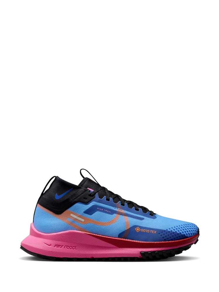 Nike Blue React Pegasus Trail 4 Goretex Waterproof Trail Running Trainers - Image 1 of 12
