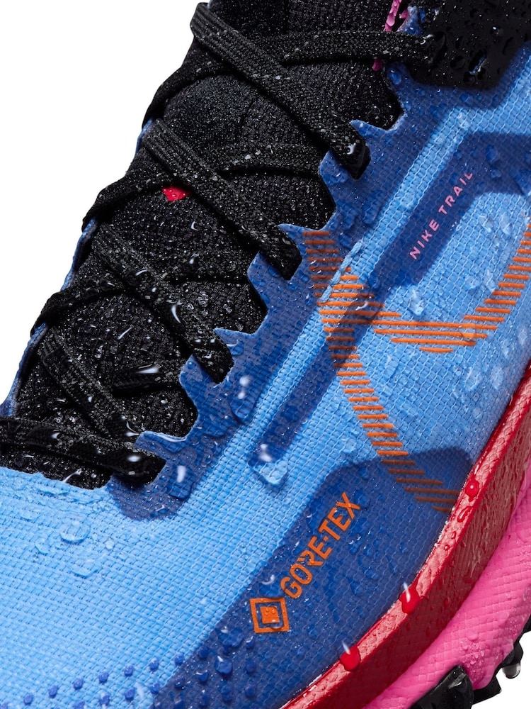 Nike Blue React Pegasus Trail 4 Goretex Waterproof Trail Running Trainers - Image 12 of 12
