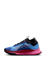 Nike Blue React Pegasus Trail 4 Goretex Waterproof Trail Running Trainers - Image 4 of 12