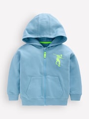 Boden Blue Front & Back Zip-Up Hoodie - Image 1 of 3