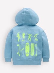 Boden Blue Front & Back Zip-Up Hoodie - Image 2 of 3