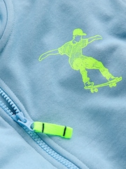Boden Blue Front & Back Zip-Up Hoodie - Image 3 of 3