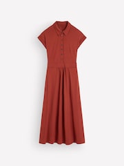 Boden Brown Fae Jersey Shirt Dress - Image 6 of 6