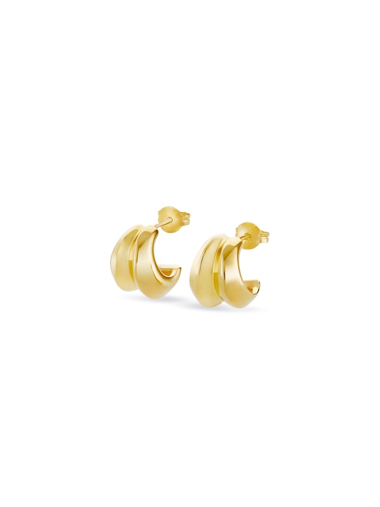 Dinny Hall Gold Iceni Small Warrior Hoops - Image 2 of 4