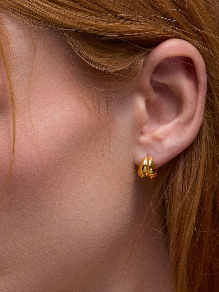 Dinny Hall Gold Iceni Small Warrior Hoops - Image 4 of 4
