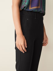 Black Tailored Elasticated Back Boot Cut Trousers - Image 3 of 5