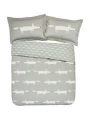 Scion Grey Mr Fox 100% Cotton Duvet Cover - Image 2 of 2