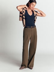 Boden Blue Annie Essential V-Neck Vest - Image 4 of 5