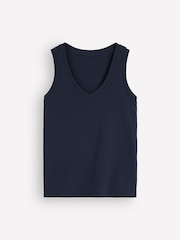 Boden Blue Annie Essential V-Neck Vest - Image 5 of 5