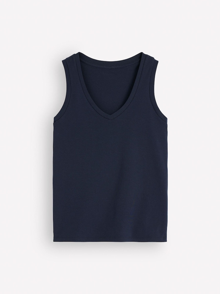 Boden Blue Annie Essential V-Neck Vest - Image 5 of 5 Boden Blue Annie Essential V-Neck Vest - Image 5 of 5