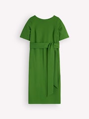 Boden Green Belted Ponte Midi Dress - Image 5 of 5