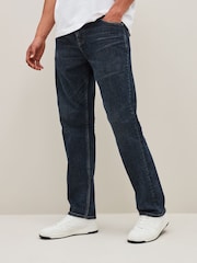 Blau und Grau - Bequeme Passform - Denim-Jeans mit Vintage-Waschung - Bild 1 von 10