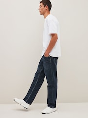 Blau und Grau - Bequeme Passform - Denim-Jeans mit Vintage-Waschung - Bild 2 von 10