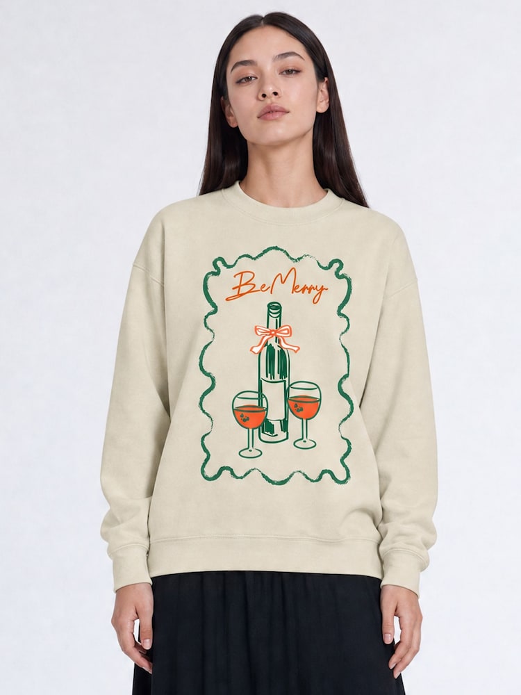 Brands In Be Merry Christmas Fit 티셔츠 - 4의 이미지 1
