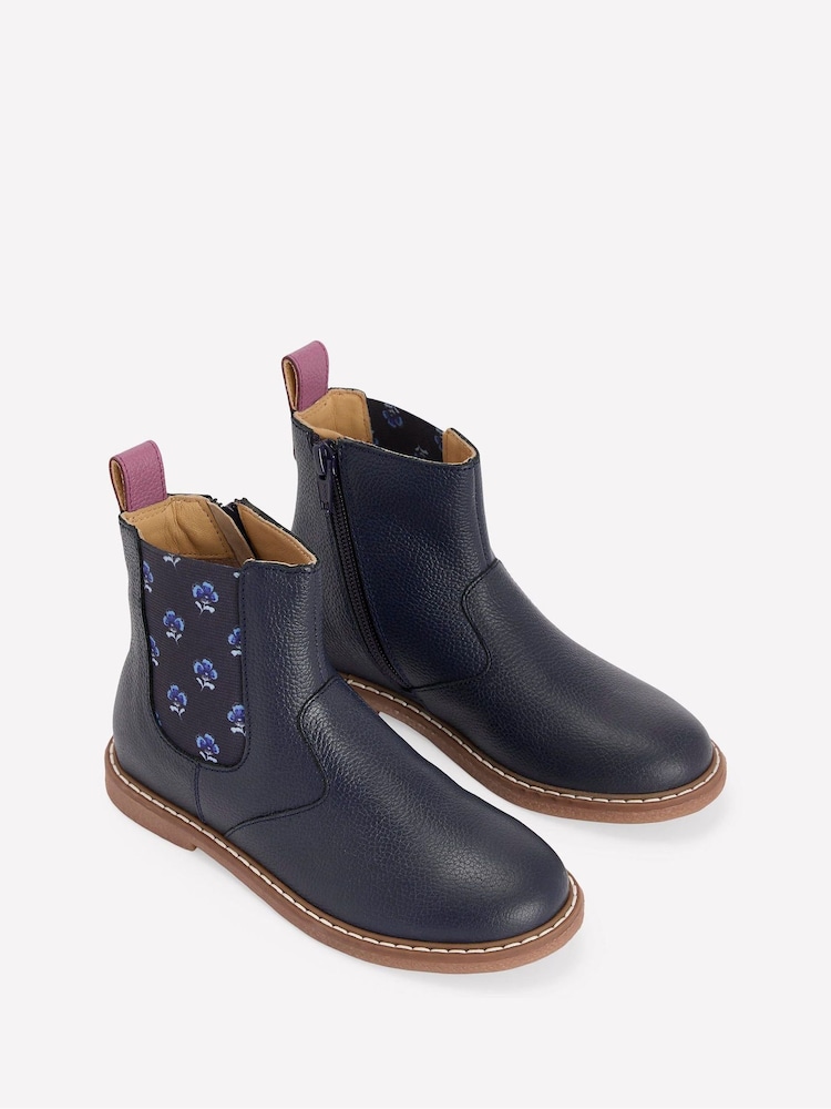 Boden Blue Chelsea Boots - Image 2 of 3 Boden Blue Chelsea Boots - Image 2 of 3