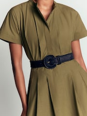 Boden Blue Covered Whipstitch Belt - Image 1 of 3