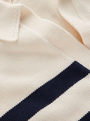 Boden Cream Lucy Cotton Henley Jumper - Image 7 of 7