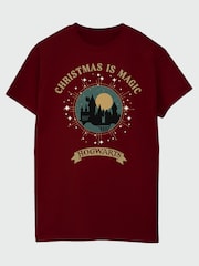 Brands In Red Harry Potter Festive Magic Christmas T-Shirt - Image 2 of 3
