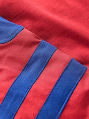 Boden Red Colour Block T-Shirt - Image 3 of 3