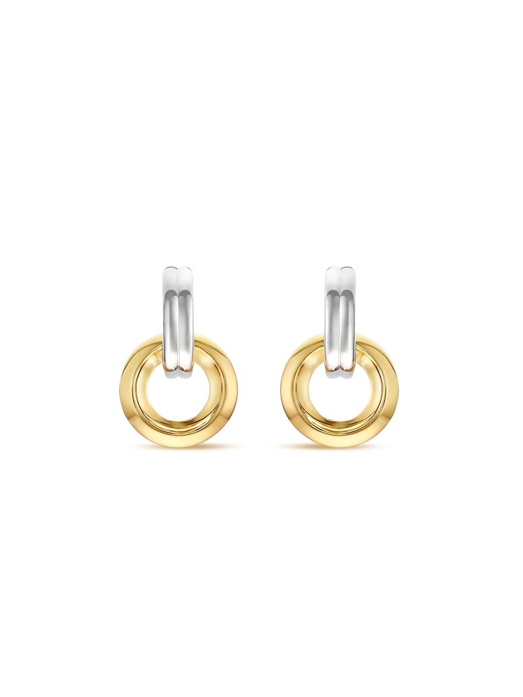 Dinny Hall Silver Iceni Chariot Link Drop Hoops - Image 2 of 3