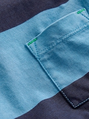 Boden Blue Long Sleeve Garment Dye T-Shirt - Image 6 of 6