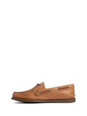 Sperry Brown Authentic Original Leather Boat Shoes - Image 2 of 6
