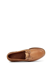 Sperry Brown Authentic Original Leather Boat Shoes - Image 4 of 6