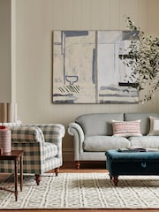 Nina Campbell Green Batik Check Rug - Image 4 of 9
