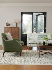 Nina Campbell Green Batik Check Rug - Image 6 of 9