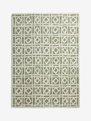 Nina Campbell Green Batik Check Rug - Image 9 of 9