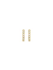 Dinny Hall Gold Mini Lab-Grown Diamond Huggie Hoops - Image 2 of 3