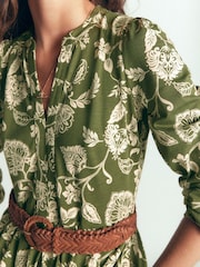 Boden Green Naomi Long Sleeve Dress - Image 2 of 6