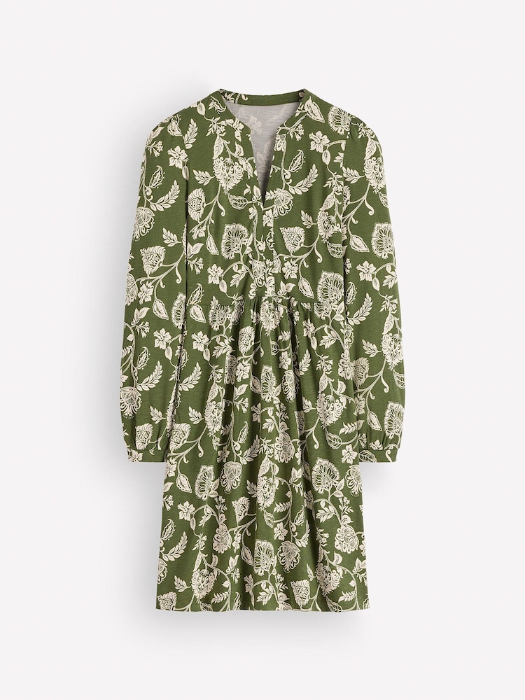 Boden Green Naomi Long Sleeve Dress - Image 6 of 6 Boden Green Naomi Long Sleeve Dress - Image 6 of 6