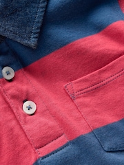 Boden Red Long Sleeve Smart Polo Shirt - Image 4 of 4