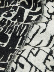AllSaints Natural Linx Graphic Scarf - Image 3 of 4