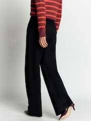 Boden Black Greenwich Tie Ponte Trousers - Image 3 of 6