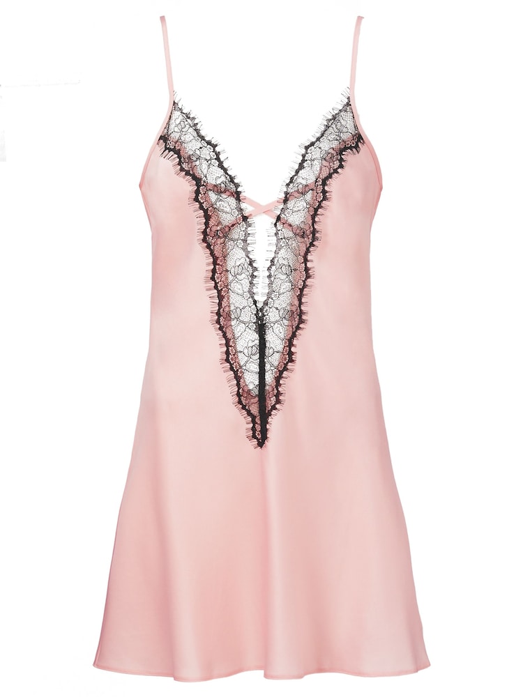 Ann Summers Pale Pink Cherryann Satin Chemise Slip Nightie - Image 5 of 5