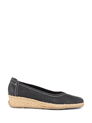 Pavers Blue Leather Espadrilles - Image 1 of 5