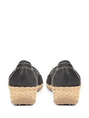 Pavers Blue Leather Espadrilles - Image 3 of 5