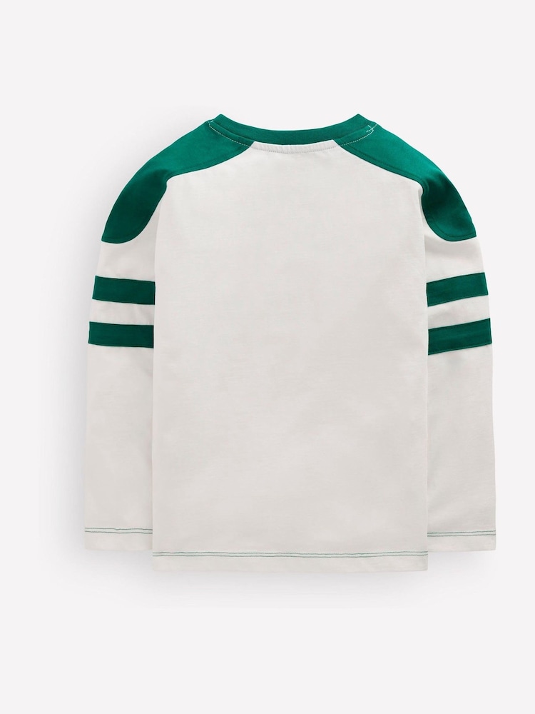 Boden Cream Colour Block T-Shirt - Image 2 of 3 Boden Cream Colour Block T-Shirt - Image 2 of 3